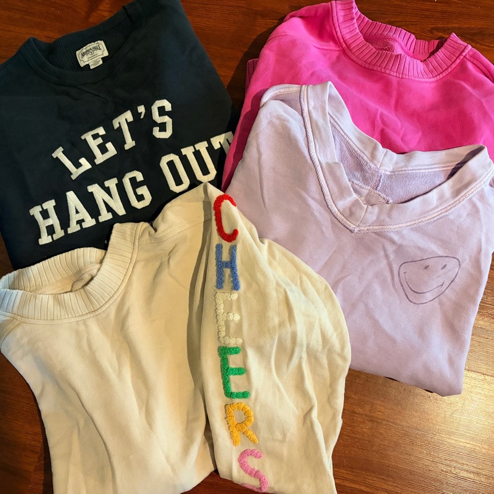 4 - Size Large Oversized American Eagle / Aerie Sweatshirt